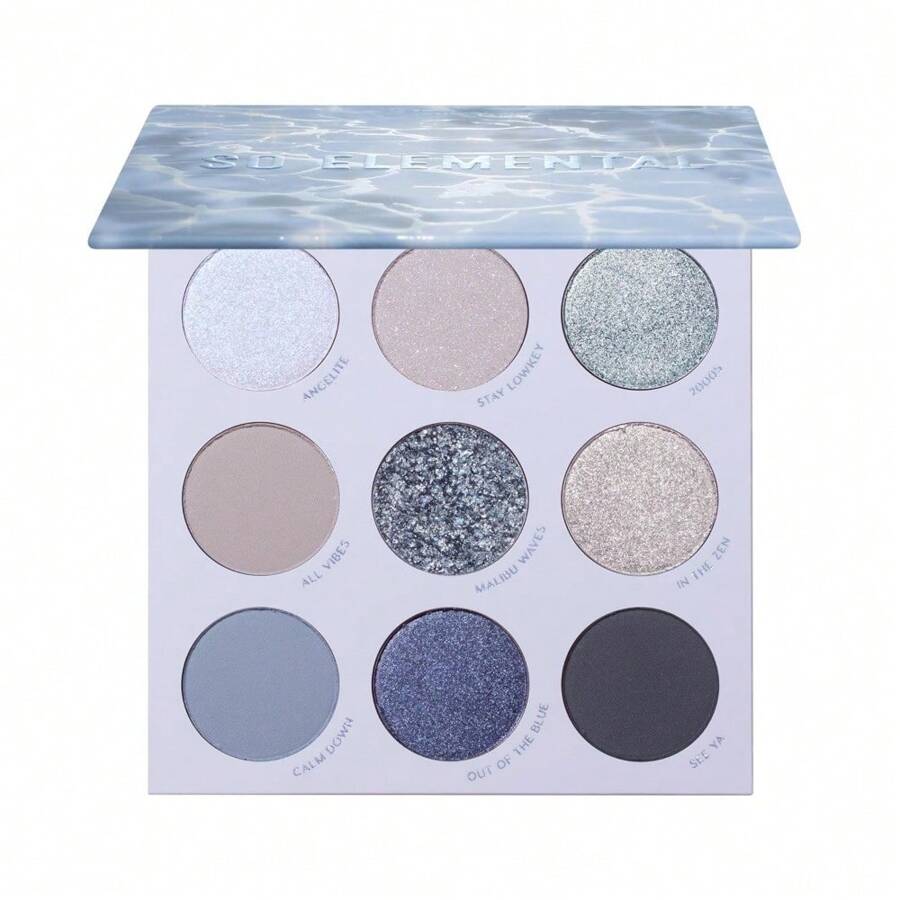 Paleta de sombras de ojos Colourpop Going Coconuts: Paleta de sombras de ojos neutras de tonos fríos con acabados aterciopelados y sedosos. Maquillaje de ojos de alta pigmentación con fórmula de larga duración (0.3 Oz)