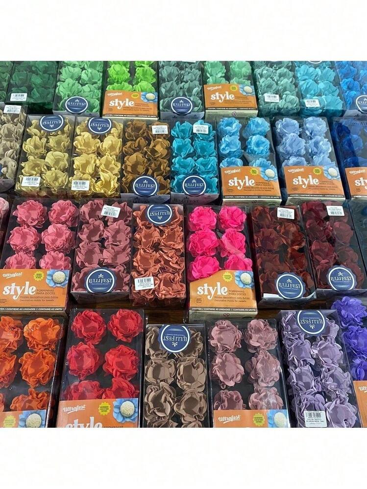 80 Cupcake Wrappers For Fine Sweets Flower Wedding Anniversary Ultrafest Lulli Style Model - 白色 - 查看 2