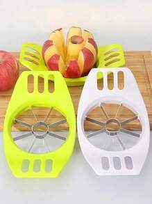 1pc Apple Slicer, Stainless Steel Upgraded 12-Blade Sharp Apple Slicer Large Size, Ergonomic Plastic Handle Non-Slip Easy To Hold, Kitchen Fruit Separator Rust-Proof And Easy To Clean Red(20cm)