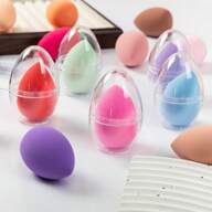 1 pieza Esponja de maquillaje con caja de almacenamiento, 2 juegos de borlas de polvo, juego de huevo de belleza + caja de almacenamiento Esponja de maquillaje portátil para polvo de maquillaje diario, herramientas de maquillaje facial de borla de polvo, juego de borlas de polvo de maquillaje, borla de cojín de aire reutilizable, accesorios de maquillaje, borla de polvo seco y húmedo, esponja mezcladora de base de maquillaje adecuada para crema de base, cojín de aire y maquillaje facial, adecuada para todo tipo de piel, maquillaje, barato, decoración de habitaciones, tocador, viaje, dormitorio, accesorios de maquillaje, borla, mezclador de maquillaje, borla de polvo, esponja de maquillaje, barato, rellenos de calcetines, maquillaje, herramientas de maquillaje, cosas baratas, regalos, regalos para mujeres, regalos de Navidad