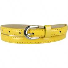 Women's Skinny 1 2 Inch Dr Belt - 黃色 - 查看 1