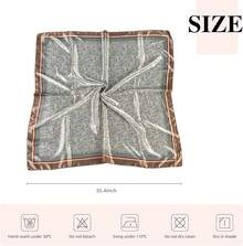 35 Inches Silk Head Scarf-Satin Hair Scarves Silk Bandana Scarf Headscarf For Women's Fashion Scarveshalloween - 小腰果-淺綠色 - 查看 8