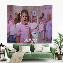 1pc Boys Ugh Tapestry Wall Hanging Wall Home Decorating House Decorations For Bedroom Tapestry, Free Installation Package Gifts Birthday Graduation