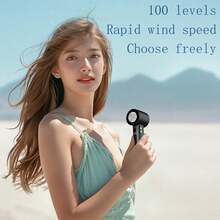 SULVGO Ventilador portátil de mano, se enfría hasta 8°C, recargable por USB, mini ventilador de 12,000 RPM, para uso en verano/exterior, regalo para mujeres y niños - Multicolor - Ver 7