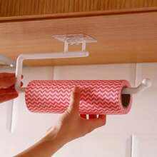 Wall-Mounted Paperclip-Free Tissue Holder - Multi-Functional Kitchen Paper Towel Dispenser, Toilet Paper Rack, Cling Film Organizer, Cleaning Cloth Rack, Bathroom And Kitchen Accessory With Strong Adhesive - No Power Needed