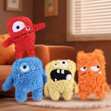 Plush Dog Toy With Monster Design, Featuring Sound Bubble And Crinkle Paper For Interactive Play, Suitable For Indoor And Outdoor Use, Pet Dental Chew Toy, Monster-Themed Gift For Dogs & Cats For Halloween And Christmas