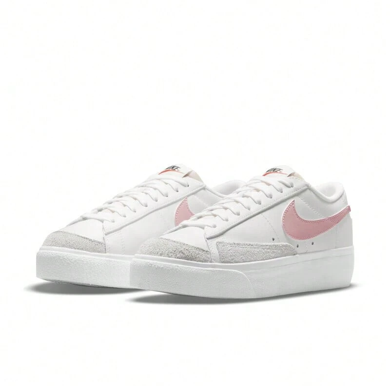 NIKE Women's BLAZER LOW PLATFORM Casual Sneakers, Model: DJ0292-103 - White - View 1