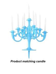 1 件/2 件/3 件/4 件/5 件粉色/金色/银色/古铜色/卡其色/蓝色/灰色塑料烛台形状（带配套蜡烛）烘焙蛋糕装饰，复古生日烛台装饰，烘焙蛋糕烛台装饰，病毒蛋糕架烘焙配件适用于情人节、婚礼季、返校季、母亲节、节假日、生日派对