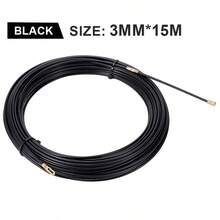 3mm 玻璃纤维尼龙电缆拉线器，黑色，电线拉线工具，电缆/电线辅助装置，5/10/15/20/25/30/35/40 米 - 黑色 - 查看 12