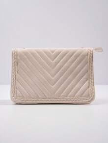 Schultertasche mit geflochtenem Rand