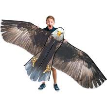 TendenciaJEKOSEN - Cometa de águila para niños y adultos, cometas grandes, fácil de volar, principiantes, cuerda de una sola línea para viajes a la playa, parque y actividades al aire última intervensiónCalidad premium - Águila calva - Ver 10