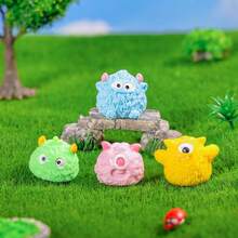 Halloween Mini Decor, Cartoon 3D DIY Accessories, Cute Bug-Eyed Monster Figurines, DIY Decoration Blind Bag Accessories, Car/Desk Decor, DIY Hair Clips, Dollhouse Decor, Holiday/Birthday/Christmas/Valentine's Day/New Year Gifts - Multicolor - View 5