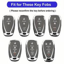 Full Protective Car Key Case Suitable For Chevrolet Series For Malibu XL For Trax For Camaro For Cruze For Blazer For Tracker For Orlando For Equinox Car Remote Key Cover Exquisite High-End Keybag Suitable For Both Men And Women
