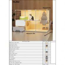 Cat Cage With Litter Box, Indoor Home Cat Condo, All-In-One Cat Bed, Litter Box, Cat Furniture For Apartment