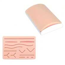 Upgraded Reusable Silicone Medical Training Skin Model With 14 Pre-Cut Wounds For Suture Practice, Perfect Suture Practice Pad For Medical Practical Training - Multicolor - View 8