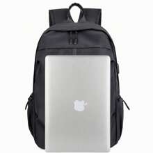 CHEPAINTS DAIK Minimalist & Fashionable Casual Backpack, Black Color Male Backpack, Business Laptop Bag, Large Capacity Travel Backpack, Gym Bag, Student Backpack, Affordable Backpack For Men Back To School Supplies