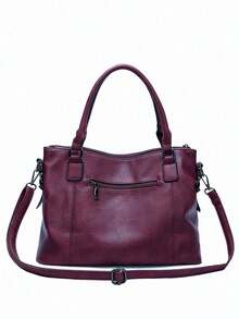 新款复古风格简约优雅大容量手提包