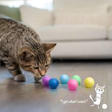 Tower Of Tracks Replacement Balls, 6-Pack Lightweight Cat Toy Balls For Track Toys, Multicolored - Camel - View 9