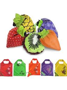 Large Cartoon Foldable Portable Shopping Bag, Large Capacity Tote Bag - Multicolor - View 11