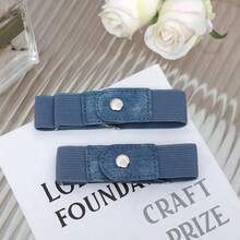 2 Stück elastischer Bund ist einfach und in der Länge verstellbar, praktisch und praktisch. Joker PU-Leder lässiger elastischer Bund ist für den täglichen Gebrauch geeignet