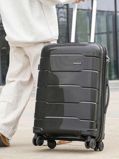 Mala de viagem leve e rígida de alta qualidade. Mala preta com zíper, mala de viagem para viagem, 20/24/28, vários tamanhos, resistente a arranhões, à prova de explosão, rodas giratórias silenciosas, material PP, trava com senha, trava TSA, mala de viagem espaçosa, resistente a arranhões e prática, adequada para estudantes universitários, casais em lua de mel, mudanças, presentes de Natal - Azul claro - Cinza escuro - Conjunto de 1 peça - Conjunto de 3 peças - 20 polegadas - 24 polegadas - 28 polegadas - Vários tamanhos e conjuntos