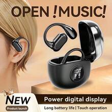 2025年热门无线耳挂式耳机 Q17 运动数字电量显示真无线耳机 - 掛耳式數位耳機粉17 - 查看 7