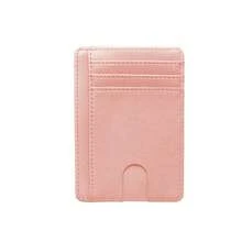 RFID Blocking Card Holder ID Plate Holder PU Leather Ultra-Thin Card Sleeve Pocket Wallet Portable Fashion Simple Multi-Slot Card Holder Slim For Women Wallet Mini Wallet Purse Wallet RFID Wallet Card Wallet