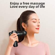 Mini Portable Massage Gun Deep Tissue,Percussion Back Massager Gun For Athletes Muscle Massage Gun For Pain Relief With 8 Massage Heads & 20 Speeds