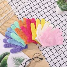 5/8/16pcs Exfoliating Shower Gloves, Mitt Washcloth Bath Gloves For Shower, Double Sided Exfoliating Gloves, For Spa, Massage And Body Scrubs, Body Scrubber Bathing Accessories (Random Colors) - Multicolor - View 3