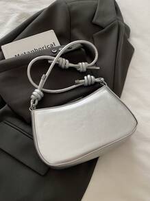 Bolso con hebilla decorativa y correa para el hombro con cadena, conjunto de bolso cruzado pequeño/mediano y billetera, bolso hobo de moda callejera adecuado para compras, citas, regalo para adolescentes, estudiantes universitarias, trabajo, negocio, ir y venir