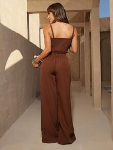 Conjunto Feminino Corte Alfaiataria Elegante Social com Blusa Drapeada Estruturada e Calça Pantalona  Look Chique Casual e Atemporal