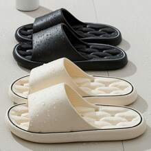 1 Pair Bathroom Slippers, Non-Slip, Waterproof, Massage Effect, Indoor Hotel Slip-Resistant Slippers, EVA Anti-Odor Home Slippers For Men And Women