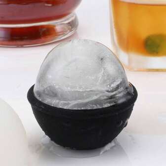 1 pièce Moule à glaçons sphériques en silicone, moule à glaçons ronds étanche et hermétique, bac à glaçons sphériques anti-fuite