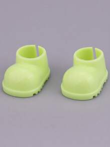 2pcs Doll Shoes, DIY Bright Shoes, Finger Shoes
