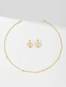 1 件 2025 新款防过敏铜镶嵌锆石信仰心玫瑰瓜达卢佩圣母玛利亚手绘三色吊坠项链，适合送给母亲/情人节、情侣/朋友/教父母、天主教第一次圣餐、日常和节日佩戴祈祷