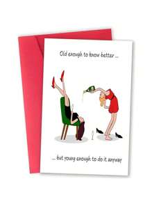 1/3/5 szt. Kreatywnych kartek urodzinowych dla przyjaciół, dziewczyny, mamy, zabawnych dowcipów na imprezę kartki urodzinowe