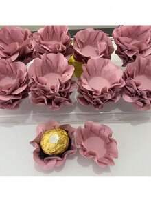 80 Cupcake Wrappers For Fine Sweets Flower Wedding Anniversary Ultrafest Lulli Style Model - Rose Cha - View 1