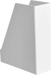 Rectangular Plastic Desk Organizer, Magazine Rack, White, 2-Pack - Brown - View 7