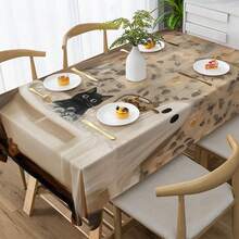 1/4/5/6/7/36 Piezas Fundas para sillas impresas con fantasmas de Halloween, adecuadas para decoración interior de hogares, restaurantes, hoteles, fiestas, bodas, comedores y cocinas. Fundas elásticas que se pueden lavar. - YT-121 - Ver 5
