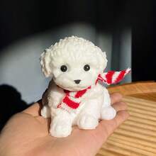 1/4个装大号Taba软萌狗狗，手工制作，可缓解成人/儿童压力，可爱柔软的泰迪狗造型，完美的挤压玩具，放松身心，乐趣无穷。