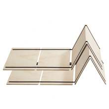 Full Size Bunkie Board, 0.4 In Foldable Bed Board Slats With Connection, Wooden Mattress Support For Full Size Bed, Support Under Mattress Boards, Ready To Use, 8 Piece, Burlywood - Full Size Burlywood - 查看 8