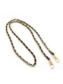 1 件 PU 皮革包链配件，120 厘米长金属和皮革链条手机挂绳，斜挎包链条肩带，便携包配件替换配件，DIY 手工可拆卸肩带，手柄肩金属替换链包零件配件 - 彩色 - 查看 16