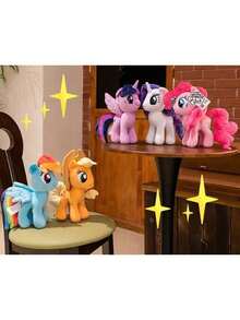 Hasbro 官方正品我的小马驹毛绒动物玩偶 30 厘米动漫卡通软玩具卡哇伊儿童玩具创意礼物送给女孩（苹果杰克） - Applejack - 查看 7