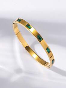 4/1 件女士首饰套装，18K 镀金锆石手链，时尚奢华叠戴手链，生日、新年、情人节礼物，适合送给女朋友和情侣，高品质，用途广泛 - 彩色 - 查看 12