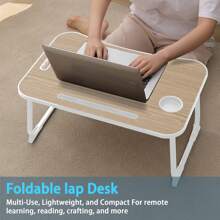 Laptoptisch, Betttablett, Laptop Betttisch Klappbar, Lesetisch, Frühstücksbrett, NotebookTisch, Getränkehalter, Büchertablett, für Wohnzimmer Büro und Sofa Boden,laptop ständer bett,tisch für bett,laptop tisch,bed table,Laptop Bed Table