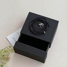 1pc Customized Engraved Jewelry Gift Box - Multiple Colors Available (Black, Brown, Green, Beige), Premium Fabric Lining, Metal Clasp Design, Suitable For Earrings, Rings, Necklaces And Nail Art - Classic Rectangular Style, Personalized Jewelry Box