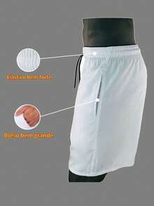 KL Mdas KIT 3 SHORTS Men's Microfiber With Elastane Beach Gym Sports Drying Football Comfort - 水鴨藍 - 查看 7
