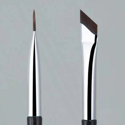 2 Pieces Angled Blade Eyebrow & Eyeliner Brush Set - Precision For Brows, Eyeliner & Under-Eye Highlight, Soft Bristles, Travel-Friendly For Daily & Party Looks (2025 Beauty Essential),Foundation Brush,Concealer Brush,Blush Brush,Contour Brush,Blush Brush,Bronzer Brush,Powder Brush,Foundation Brush,Blush Brush,Giveaways