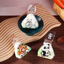 1套/50个，100个 2种规格防雾三角饭菜卷包装袋寿司包装纸海苔工具模具包装袋寿司专用工具