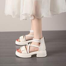 Women Walking Shoes - 卡其色 - 查看 3